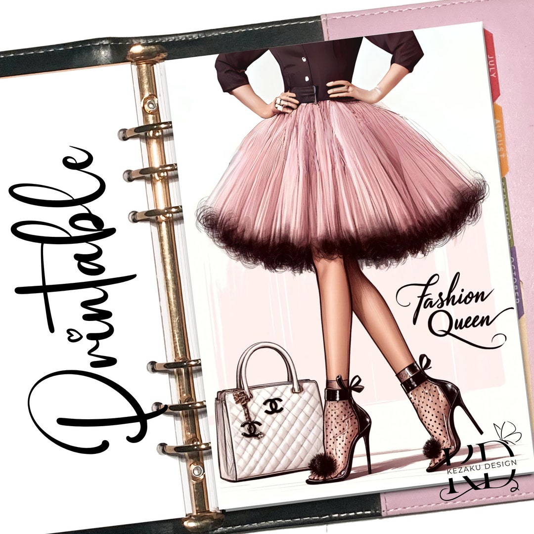 PRINTABLE Fashion Queen Dashboard, Pdf-printable Planner Dashboard ...