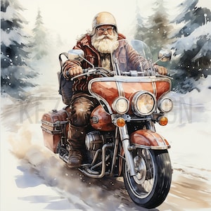 Santa Claus Clipart 12 High-Quality JPGs, Merry Christmas, Watercolor Santa Claus Clipart, Christmas Clipart, Digital Paper Craft