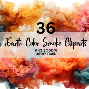Earth Color Smoke Cliparts, PNG Color Smoke , Bright Smoke Cilparts, Smoke Colors Cliparts, Rainbow Smoke Cliparts, Cute Colorful Smokes