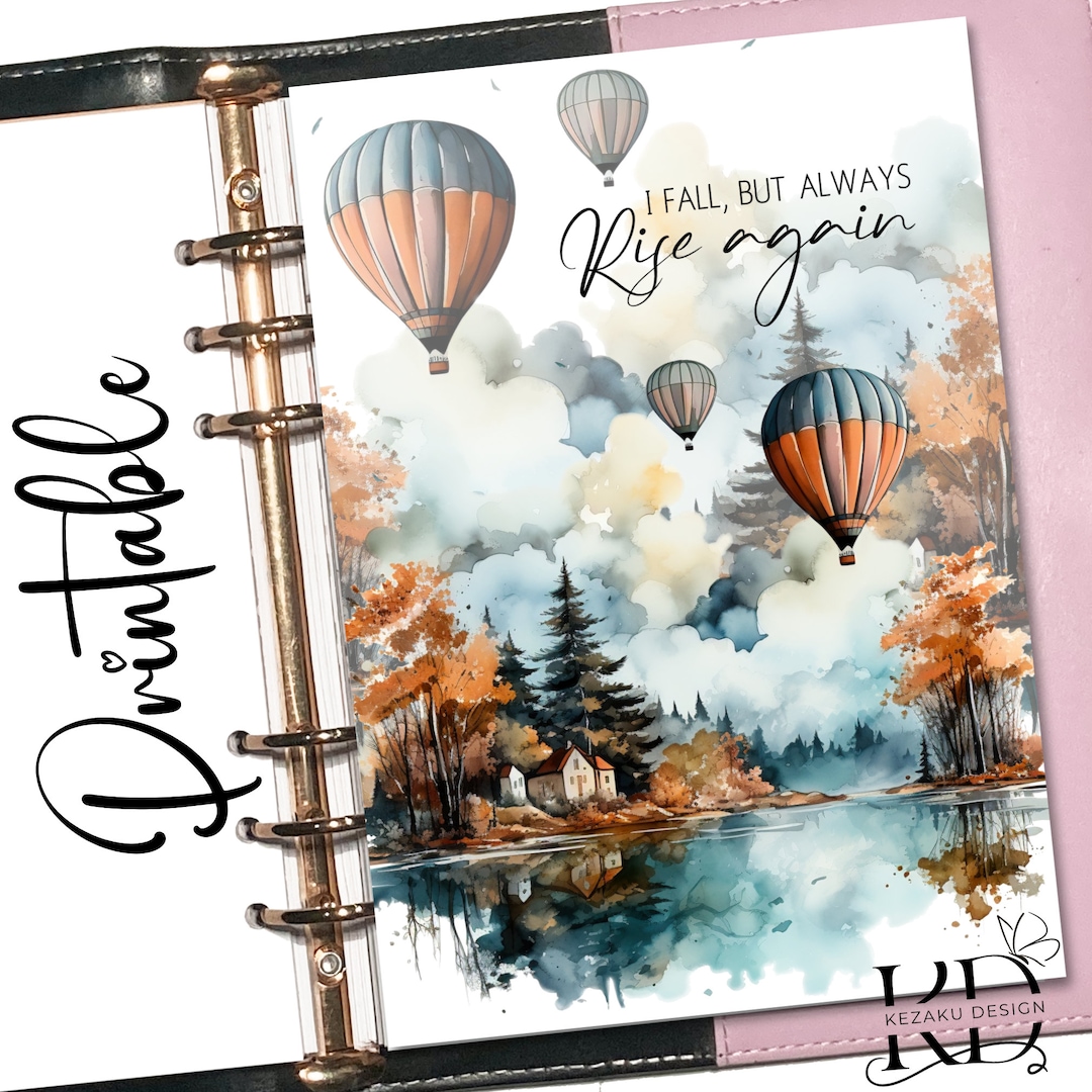 Planner Dashboards, Printable Planner Dashboards, Scene Dashboard, A5 Planner, Autumn Planner ...