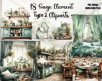 Sage Element Cliparts, Sage Clipart, Furnitures PNG, Sofa Images, Sage Kitchen PNG, Sage Element Images, Sage Bed, Sage Element Sublimation