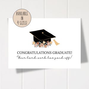 Graduation Card Printable • Digital Graduation Gift for Him or Her • Instant Download Congrats Card • Grad Greeting for Student