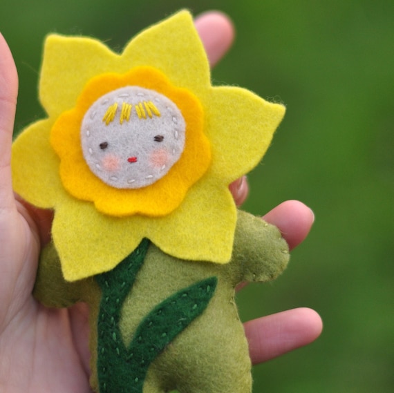 Felt Pattern for Felt Daffodil Daffodil Decor Felt Etsy