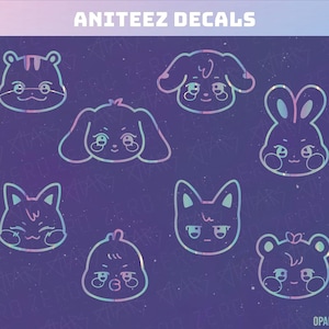 Aniteez ATEEZ Lightiny Vinyl Decal Sticker for your  Light Stick, Car, and Laptop