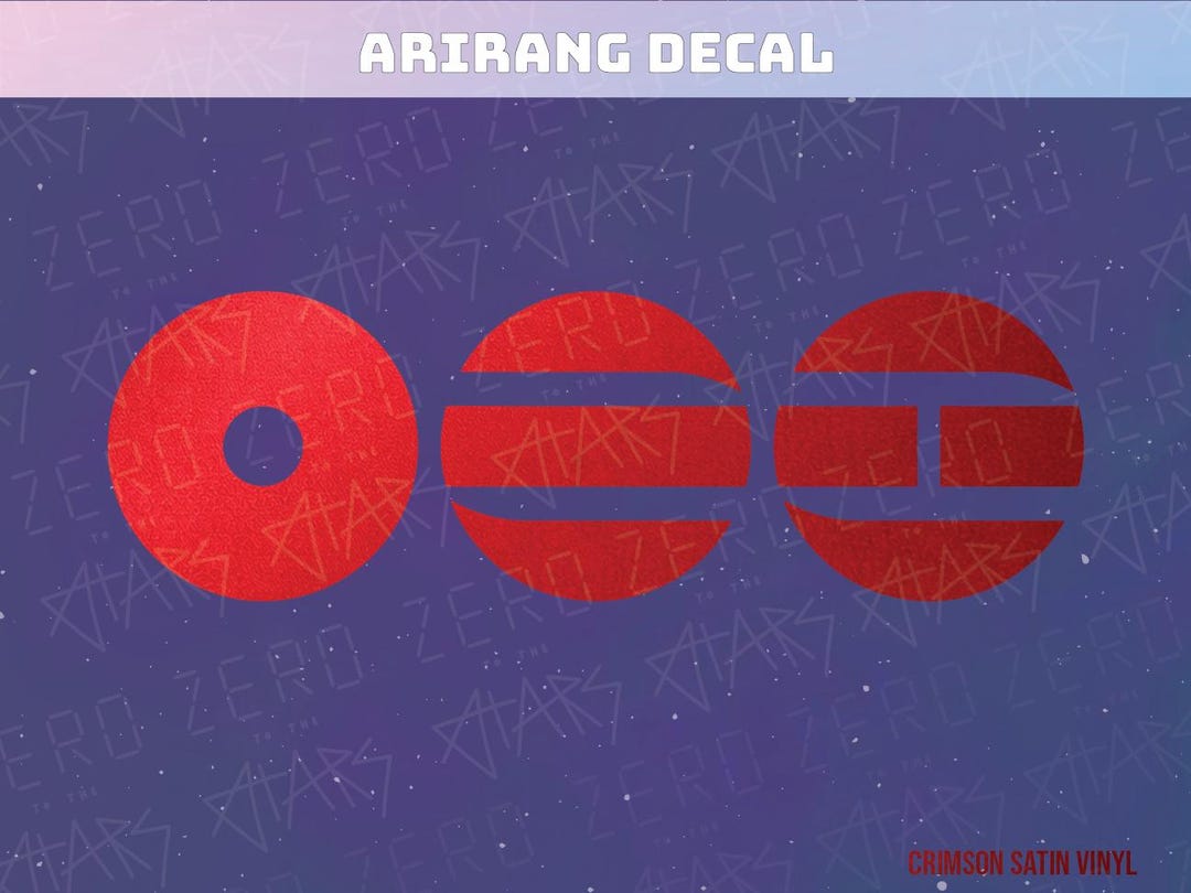 Ariyan Sticker Arirang Vinyl Decal Sticker for Light Stick, Car, and Laptop - Etsy