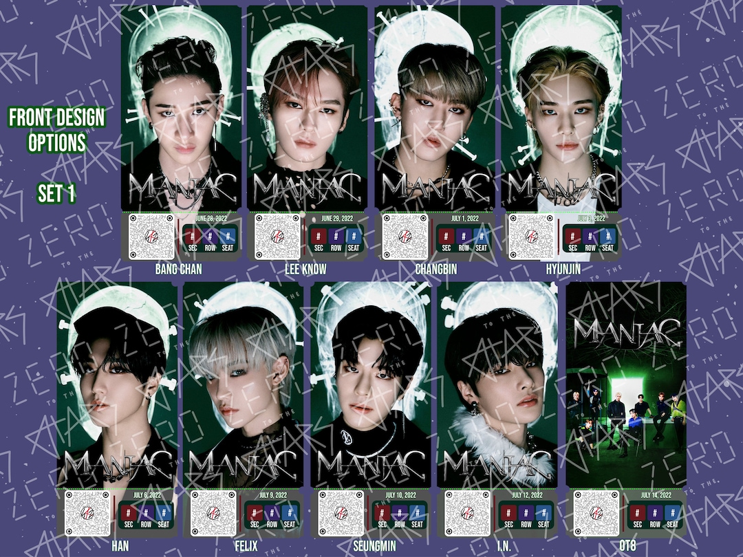 Stray Kids Maniac Tap to Scan for Spotify Playlist Setlist Etsy
