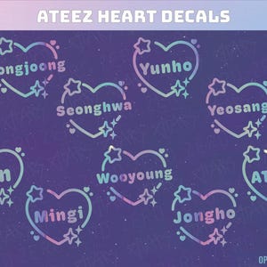 ATEEZ Lightiny Vinyl Decal Sticker for your  Light Stick, Car, and Laptop