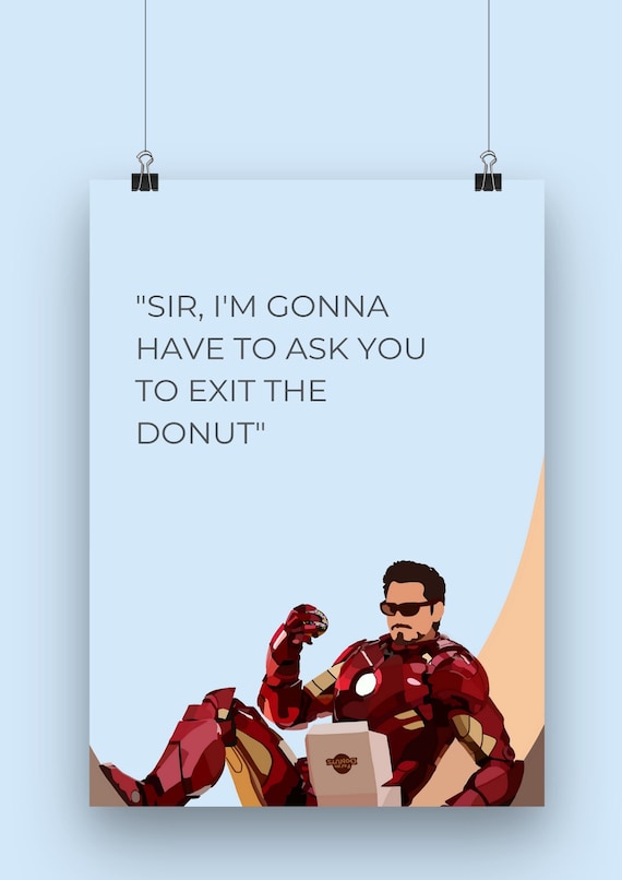 Iron Man 2 Quote Digital Art Print Marvel A4/A6 - Etsy