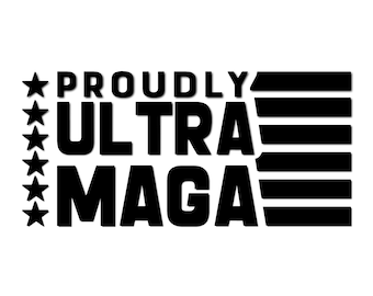 Calcomanía Orgullosamente Ultra MAGA Stars