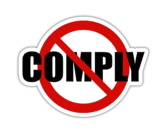 Do Not Comply Decal
