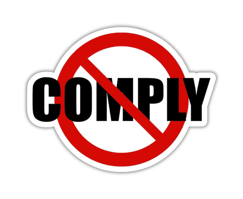 Do Not Comply Decal Etsy