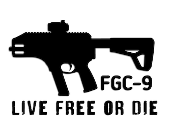 FCG-9 MKII Live Free or Die- JSTARK - Car Truck window decal