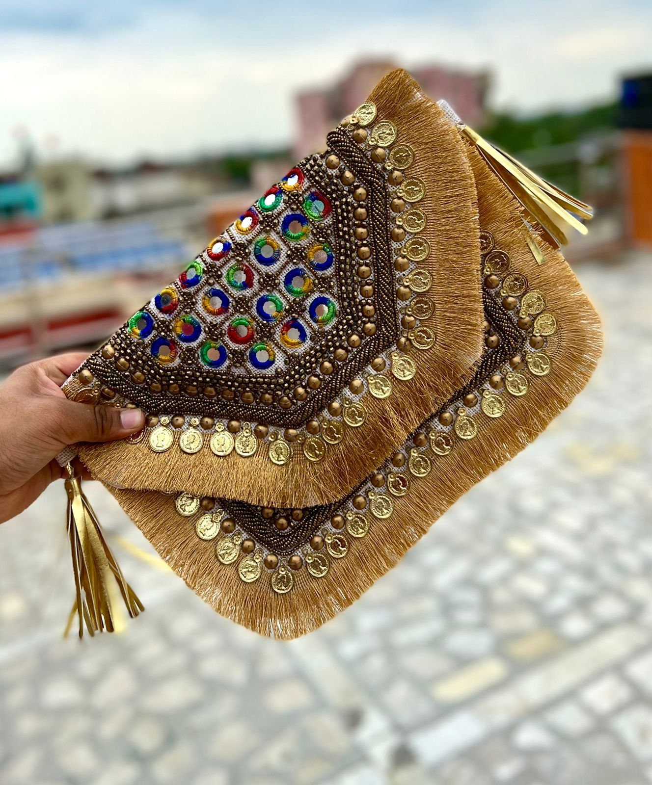 Banjara Bohemian Bag India Embroidered Boho Crossbody Bag 