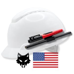 Wolf Clips, Hard Hat Pencil Marker Safety Glasses Holder Blue Collar Father's Day Gift for Husband Boyfriend Construction Warehouse