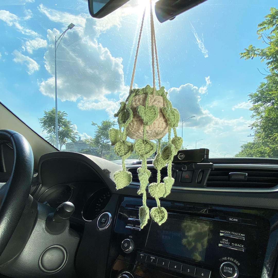 Car Mirror Charm-Hanging Snowfake Bell Rear View Mirror Pendant