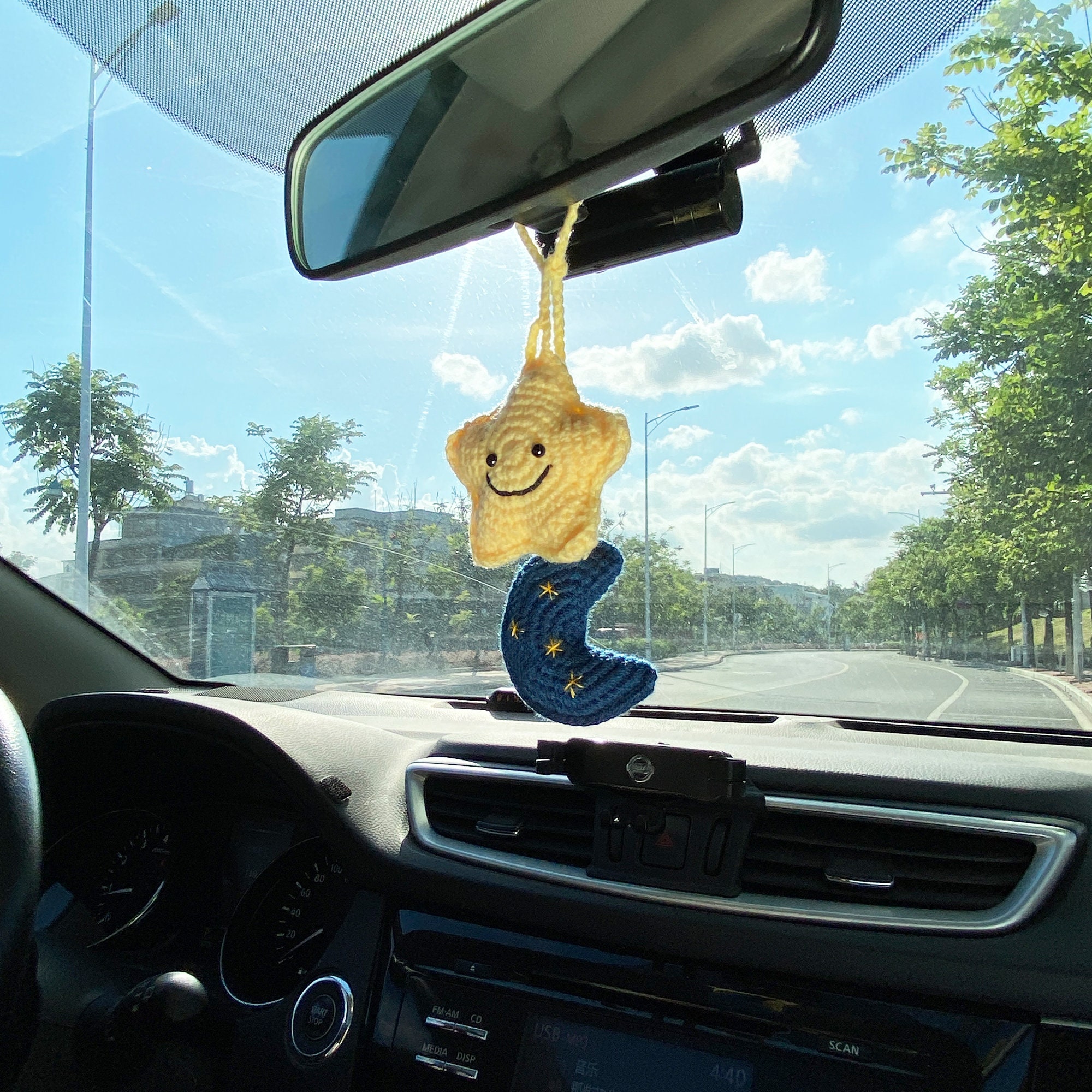 Star Wars Baby Yoda Auto Hanging Ornament, Anhänger Innenspiegel Dekoration  und Auto Rückansicht Mirrior Hängezubehör