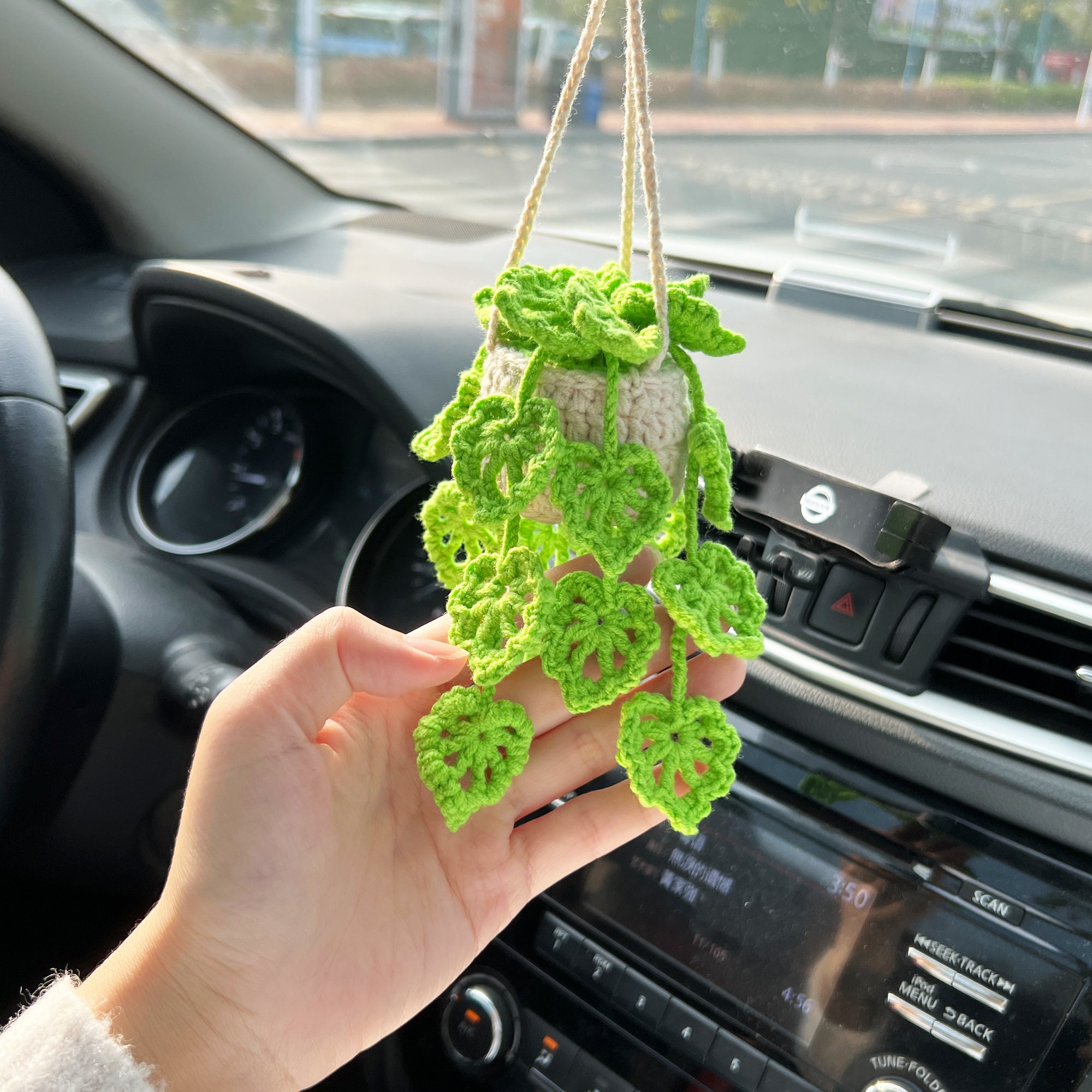 Car Plant Crochet Monstera Plant Plant Lover Decor Monstera - Etsy Canada