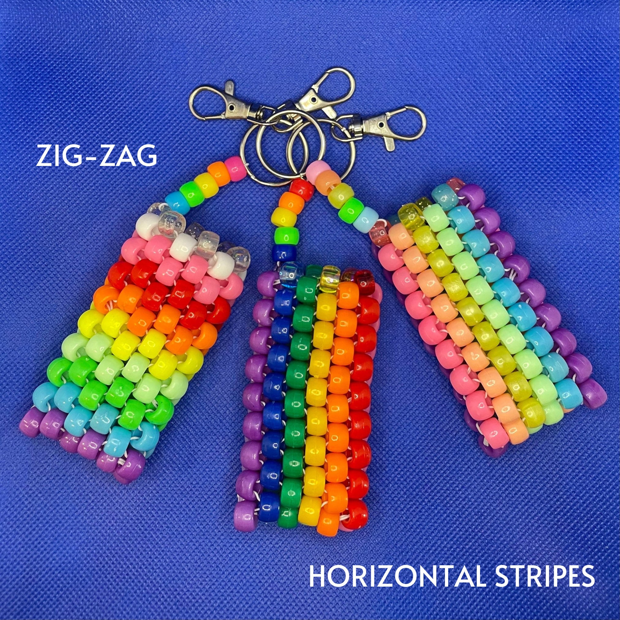 CUSTOM Kandi Pouch Clip-on Keychains - Lighter/chapstick