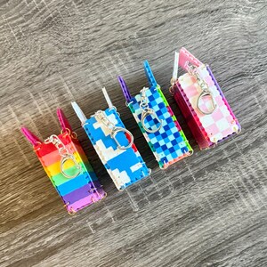 Handmade Pixel Art Keychains – Colorful and Fun Mini Tote Designs With ...