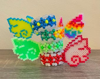 Custom 3D Wings Kandi Cuff Bracelets - Perler Angel, Butterfly or Bat Wings - Handmade Rave Accessories