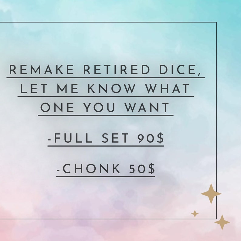 Custom Dice Commission Etsy