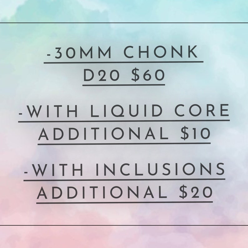 Custom Dice Commission Etsy