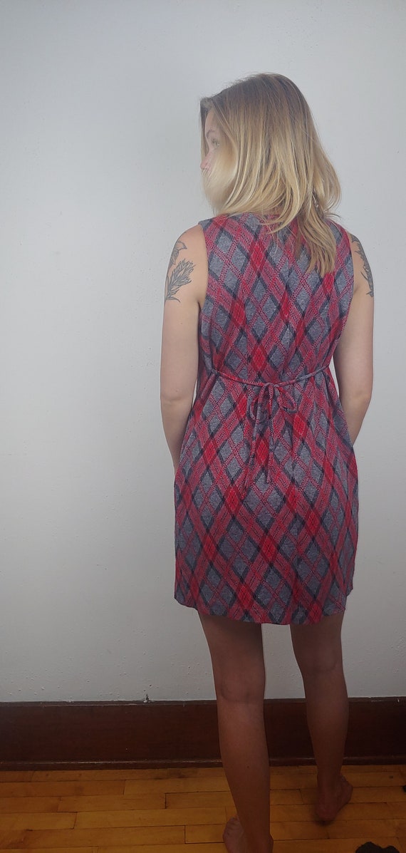 90s Plaid Mini Dress | 90s School Girl Dress | Vi… - image 7