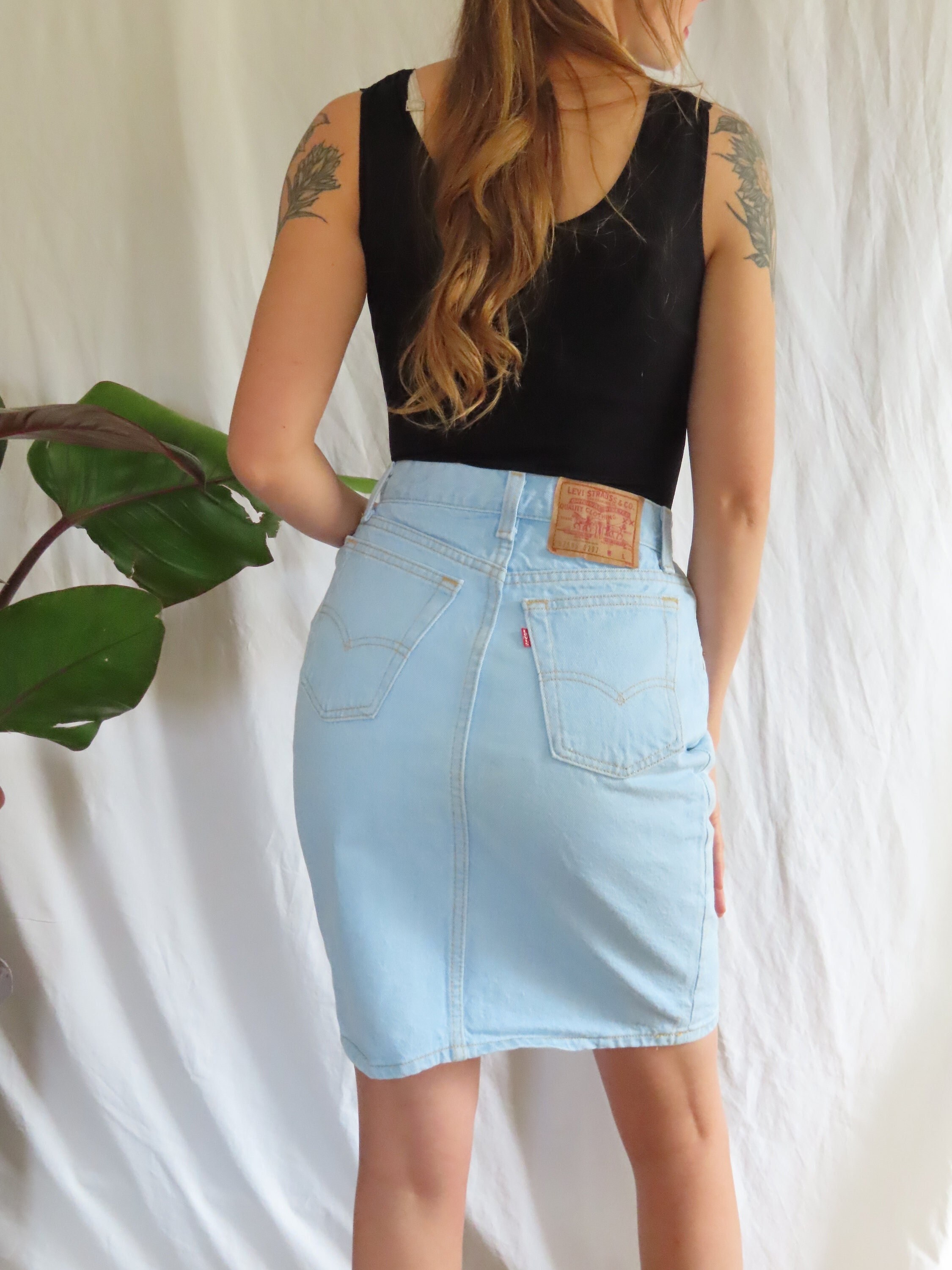 Levis denim skirt clearance quality