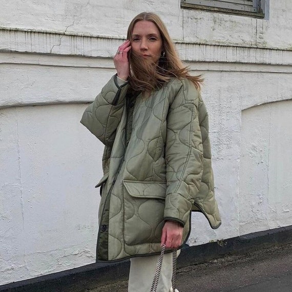 2022 Women's Winter Jacket Armygreen Bomber Parkas - Etsy