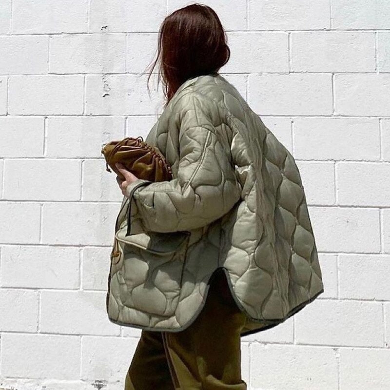 2022 Women's Winter Jacket Armygreen Bomber Parkas - Etsy