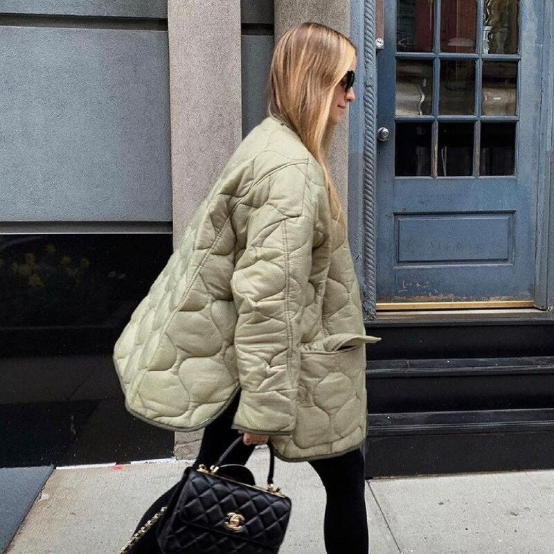 2022 Women's Winter Jacket Armygreen Bomber Parkas - Etsy