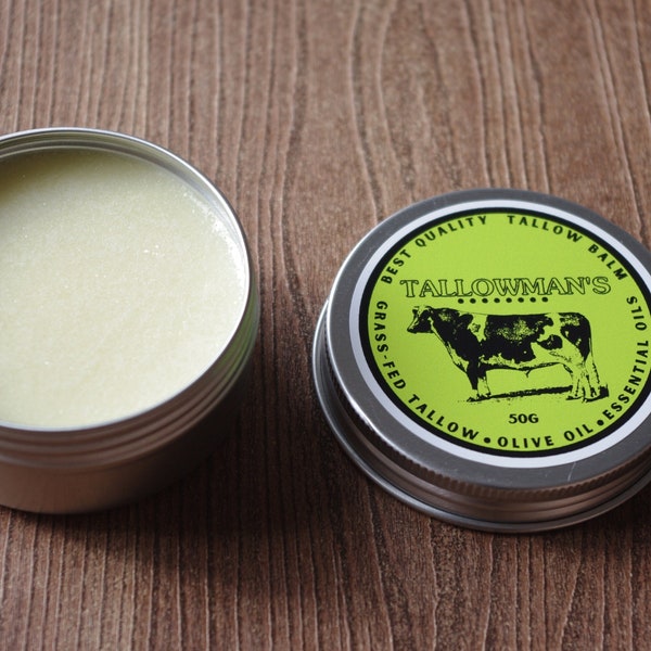 Grass Fed Tallow balm for healing, moisturising, chafing, burns, scars, and vitamin absorption.