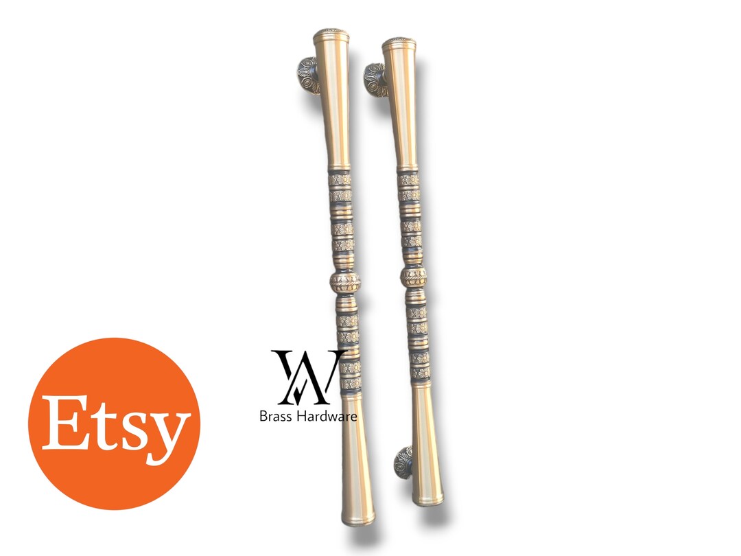 33 Brass Door Handle GPU Model Antique Door Handle Etsy