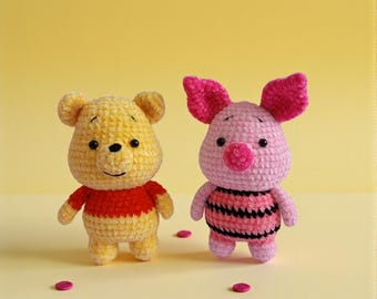Crochet Winnie the Pooh & Piglet Friends Set