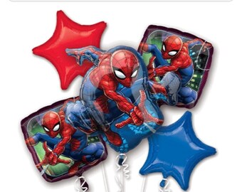 Spiderman balloon bouquet