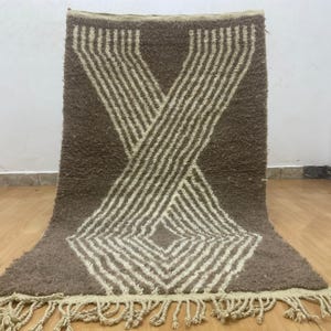 brown morocco wool rug ,moroccan rugs ,morocco berber rug ,moroccan custom rug ,moroccan wool rug ,wool rug ,morocco beniourain rug