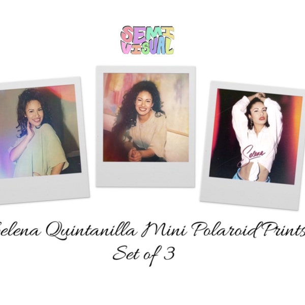 Selena Quintanilla Mini Photo Prints - Set of 3