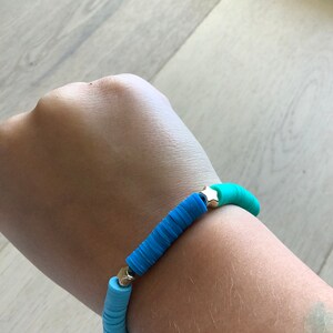 Clay bead bracelet