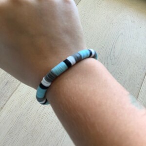 Clay bead bracelet