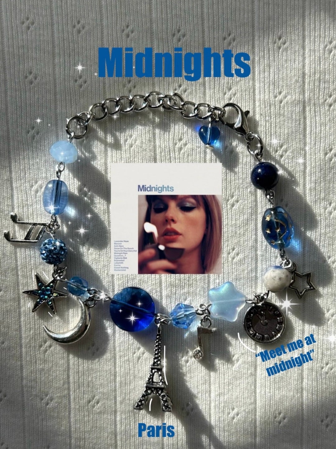 Midnights Taylor Swift Charm Bracelet 
