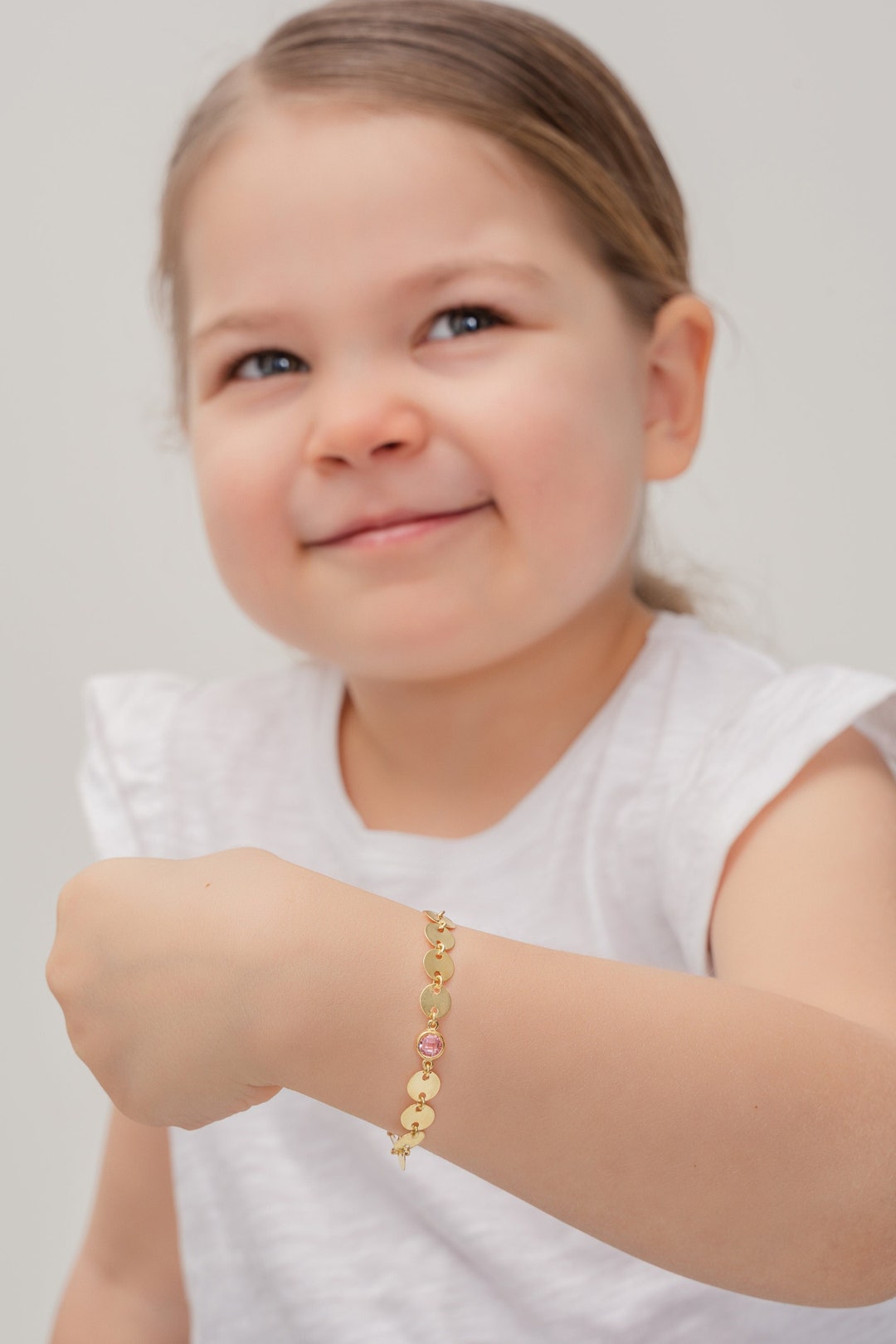 Letter Charm Bracelet for Girls in Gold Plating - MYKA