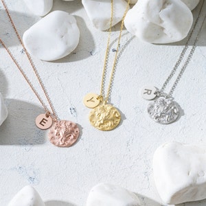 Kids Unicorn and Initial Necklace • Children Dream Magic Necklace • Personalized Amulet • Dainty Birthday Gift