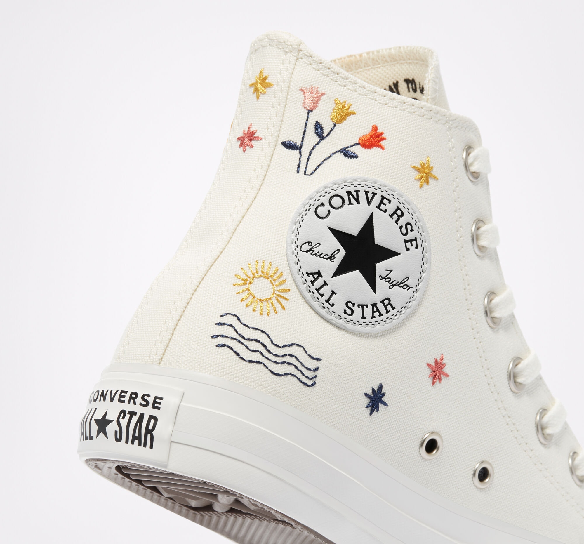 Converse Embroidered Shoes Converse Chuck Taylor 1970s - Etsy