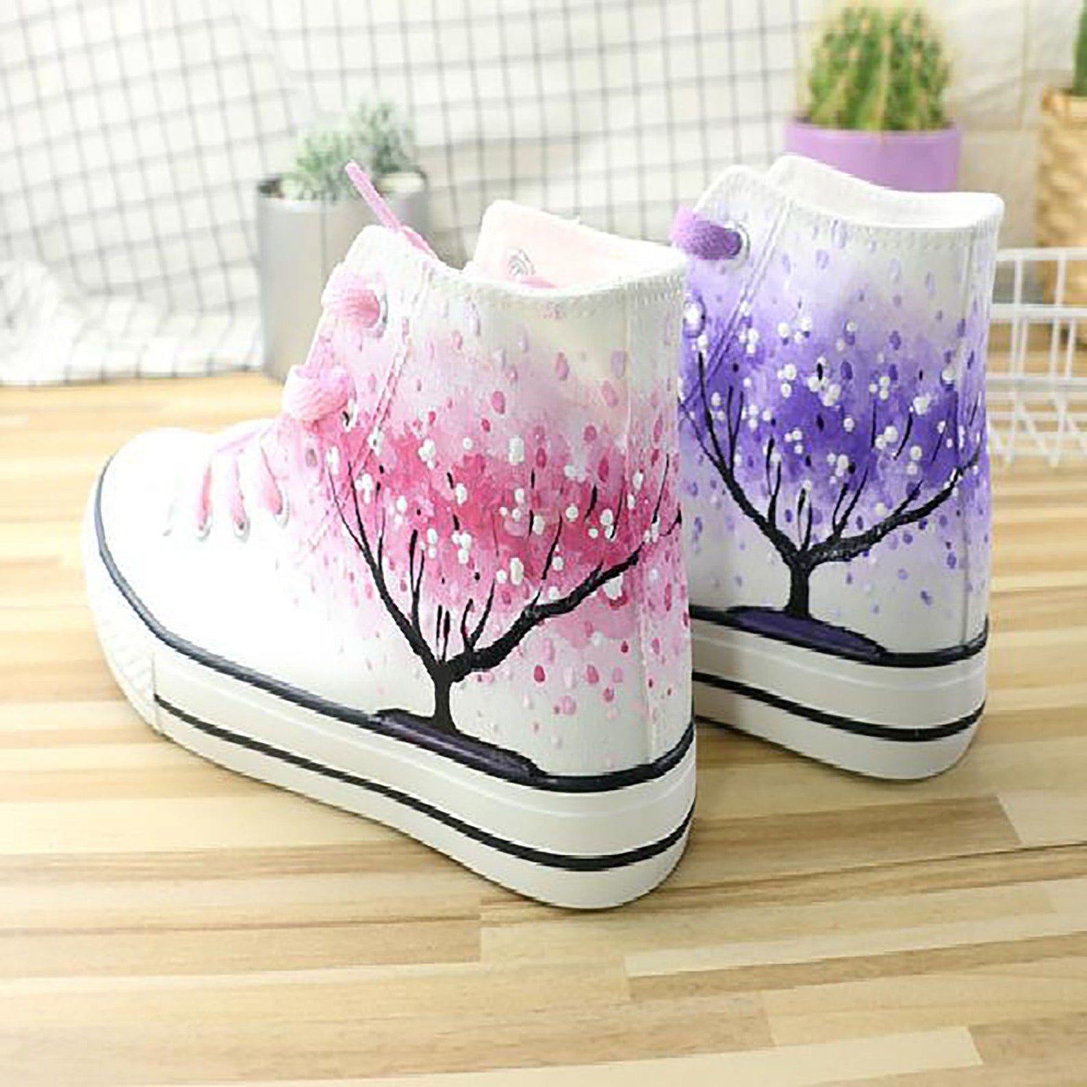 Personality Design Shoes Birthday Gifts Casual Lace - Etsy