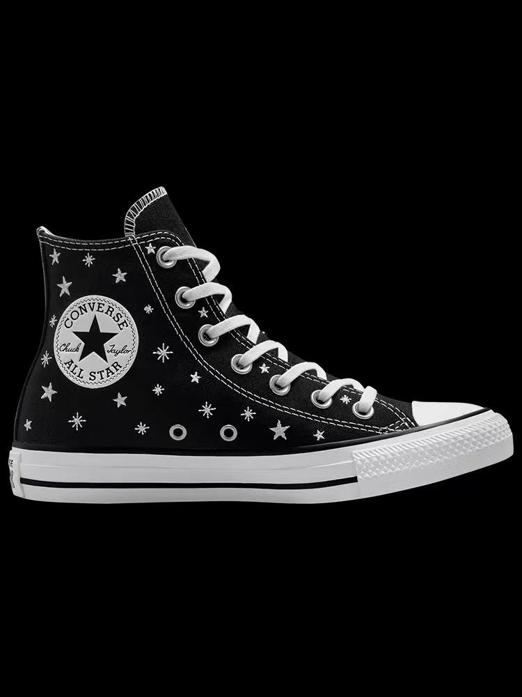 VTG🔥 Converse All Star Chuck Taylor Custom Skull Rose Pink Gray Shoes 6.5  Men's
