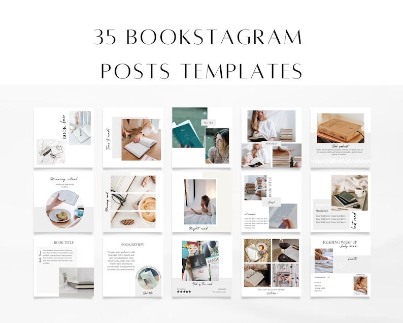 Books Instagram Templates Minimalist Bookstagram Templates Etsy Books Instagram Templates Minimalist Bookstagram Templates Etsy