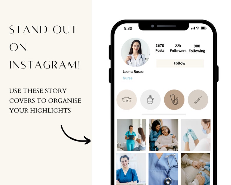 Medical Instagram Highlight Covers Health Care Instagram Etsy