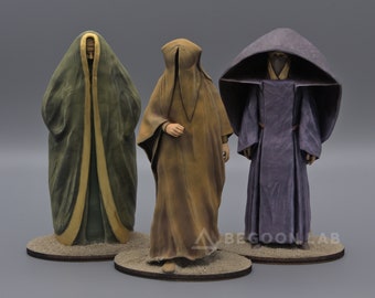 People of Arrakis Set: Unique Dune-style handmade figures. 3d printed and painted. Exclusive design
