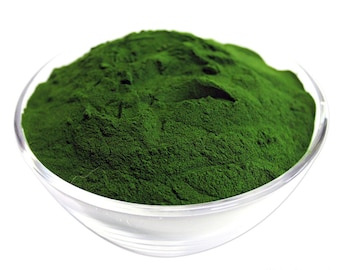 100g de Chlorella Orgánica en Polvo / Hierbas y Especias Naturales / Chlorella Molida Seca / Chlorella Pyrenoidosa / Esenciales de Herbolario
