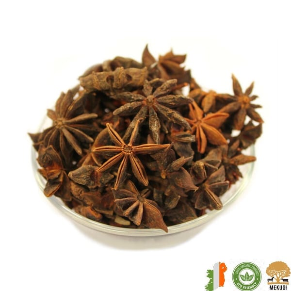 100g Whole Star Anise | Non-GMO Vegan Aniseed | Organic Dried Herbs | Herbalism | Herbal Products | Natural Herbs | Aromatherapy Wicca